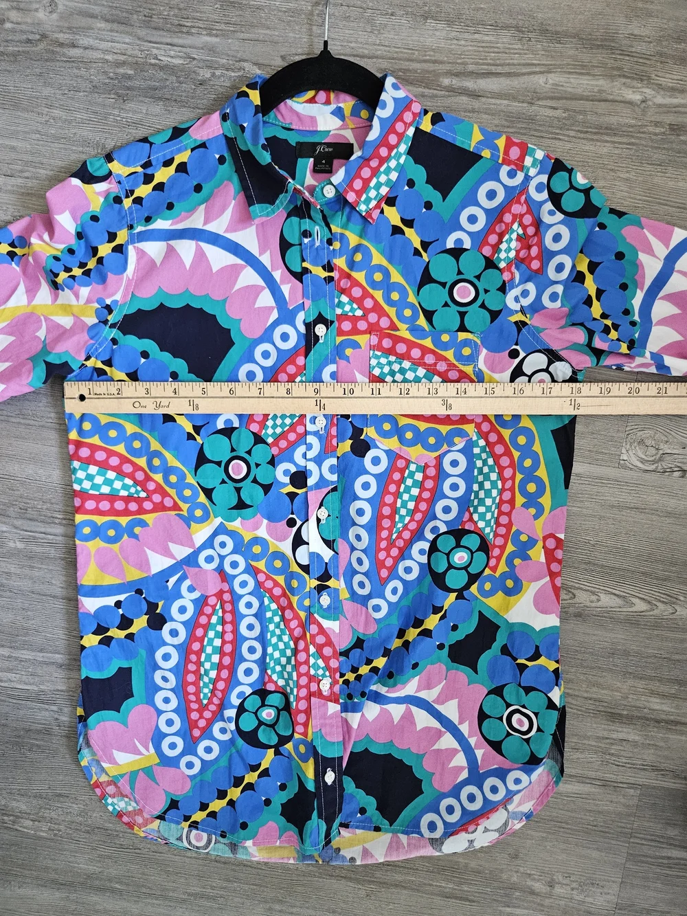 J. Crew Ratti Kaleidoscope button-down shirt